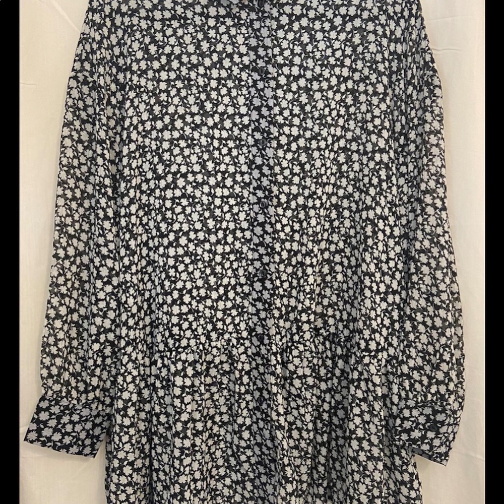 Floral button down shirt/dress from H&M!